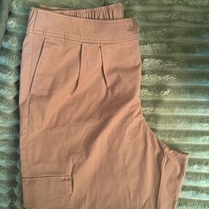 Tan relaxed fit cargo Pants